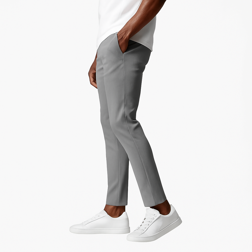 Men’s Dynamic Stretch Trousers – Agile Slim-Fit Daily Pants