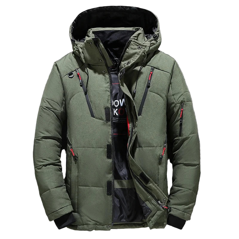 Men’s Windproof Ski Jacket – Warm Waterproof Mountain Coat
