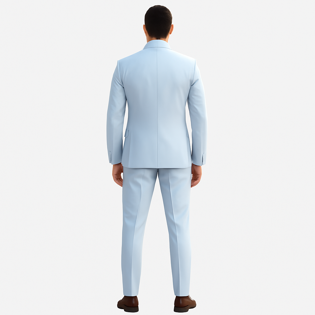 Men’s 3-Piece Notch-Lapel Suit Set – Slim Tailored Fit