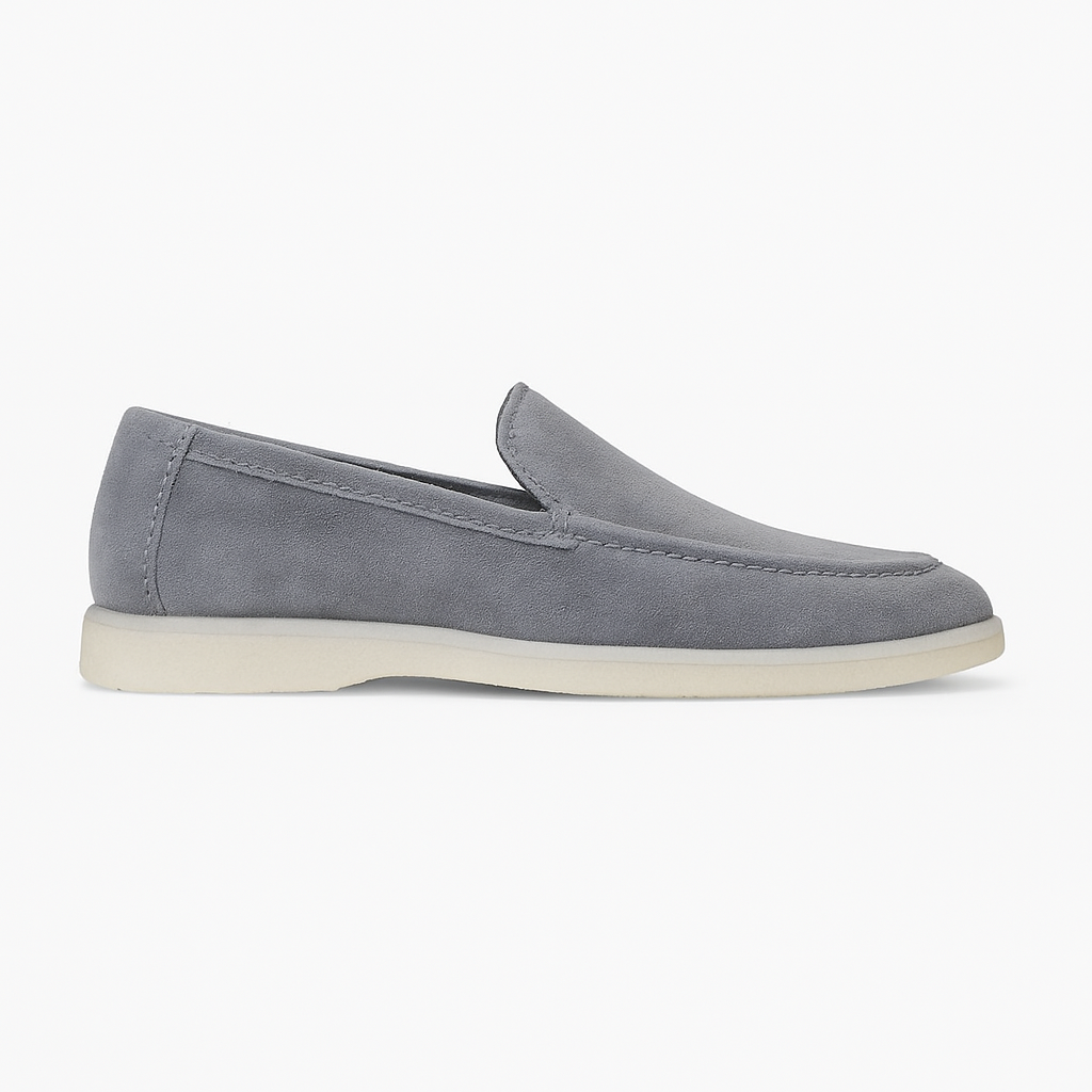 Men’s Suede Loafers – Luxury Penny & Tassel, Soft Slip-On