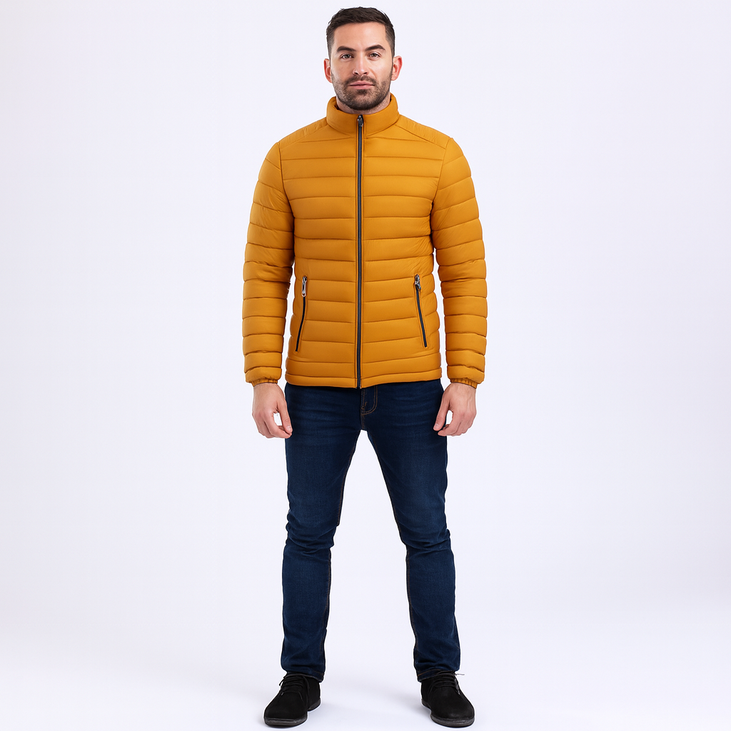 Men’s Ultralight Padded Mid-Layer Jacket – Lightweight Warm Insulator