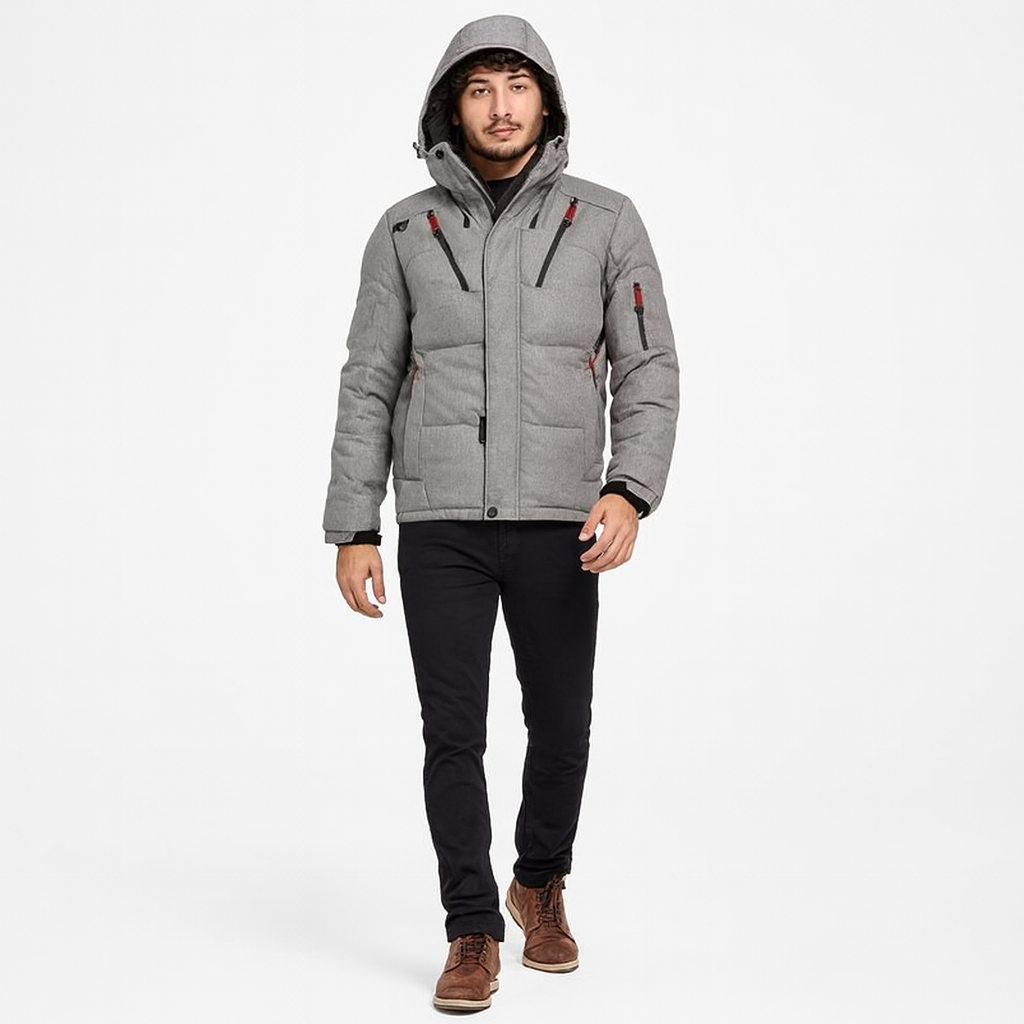 Men’s Windproof Ski Jacket – Warm Waterproof Mountain Coat