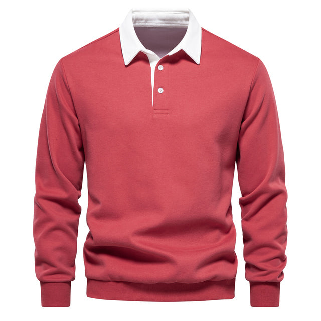 Lightweight Knit Polo Pullover for Men – Spring Layering Staple
