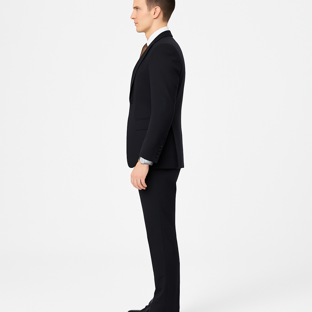 Men’s Lightweight Summer 3-Piece Suit with Waistcoat & Pockets