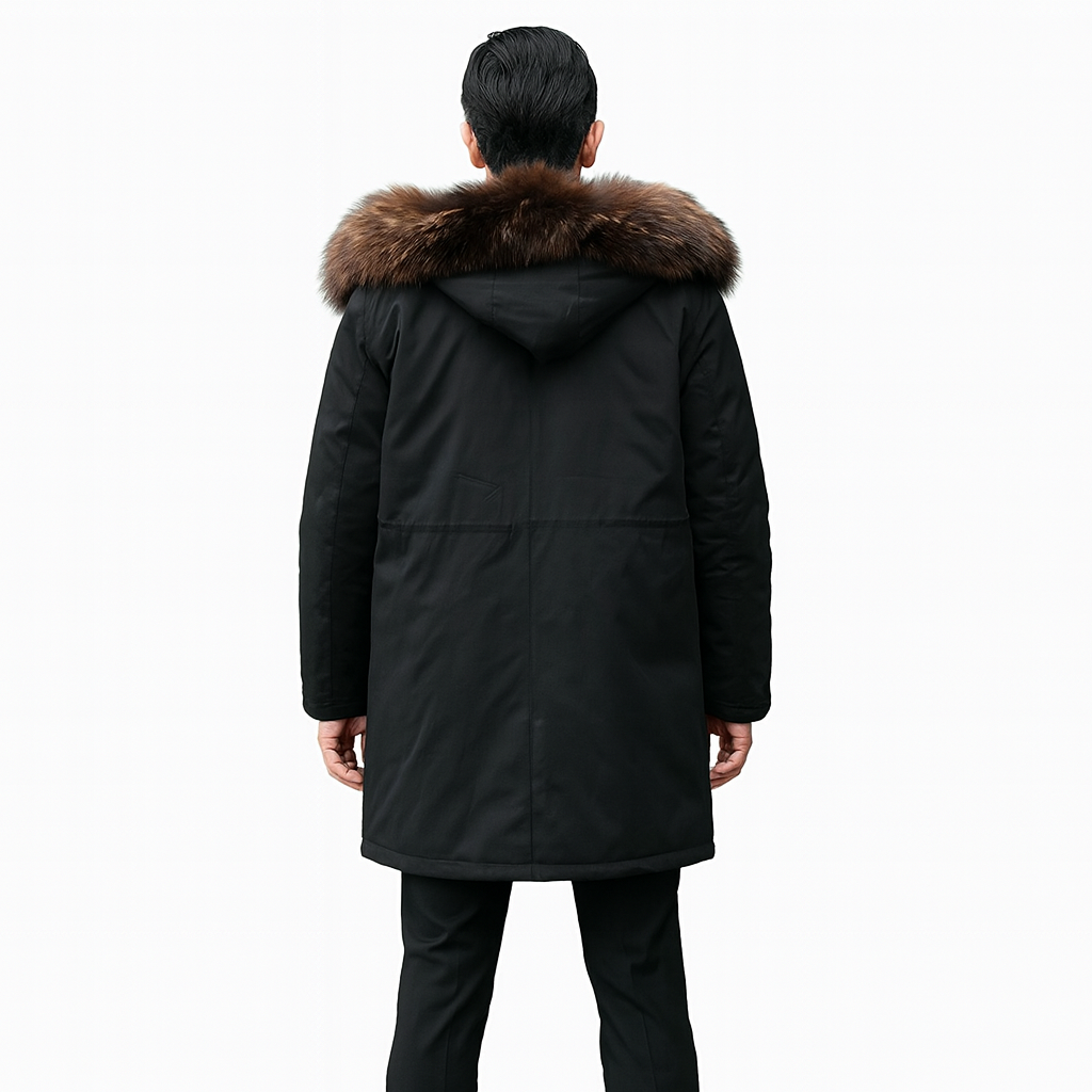 Men’s Lined Warm Winter Coat – Fleece-Backed Cold Weather Layer