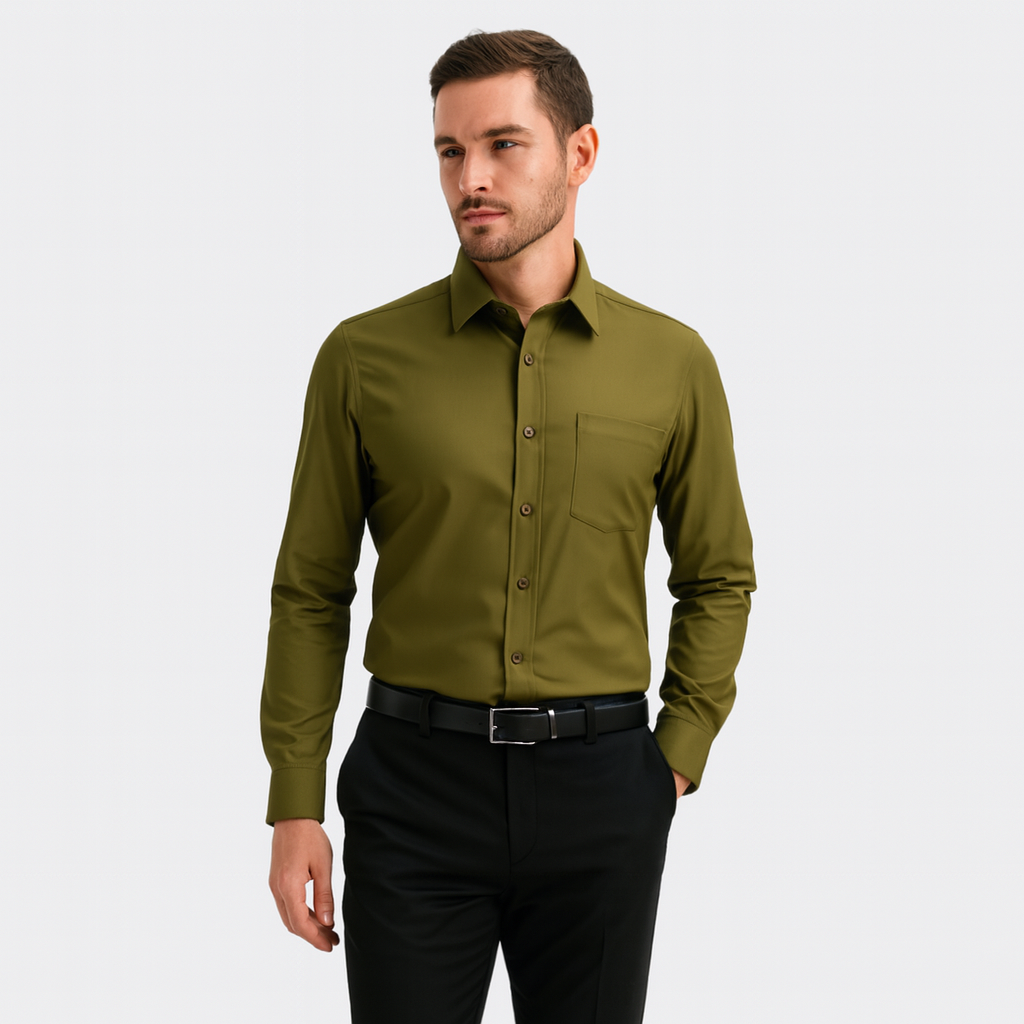 Non-Iron Business Shirt for Men – Wrinkle-Free Smart Shirt