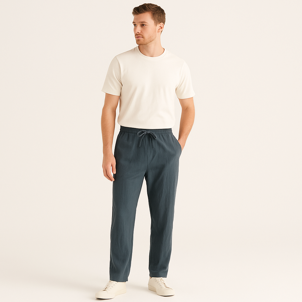 Old Money linen trousers summer pants for men