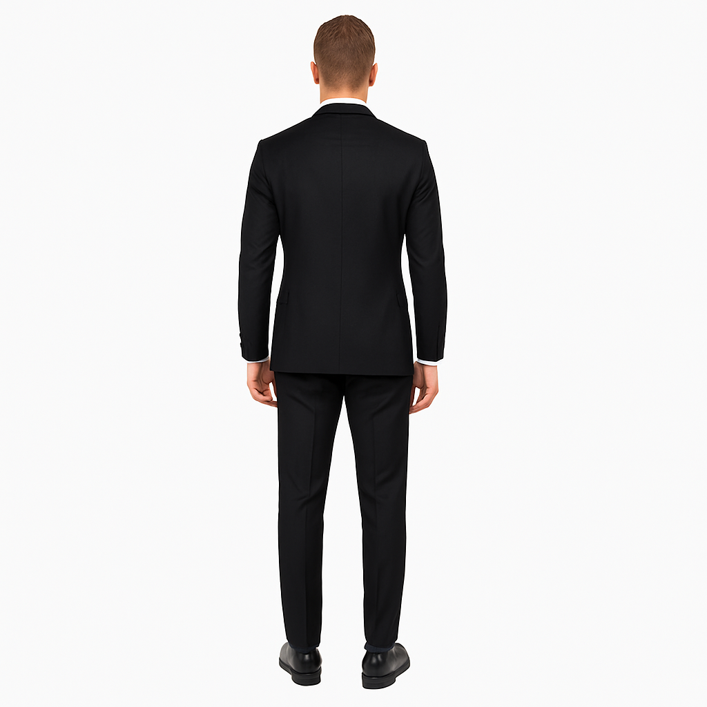 Men’s Slim-Fit 3-Piece Single-Breasted Suit for Weddings