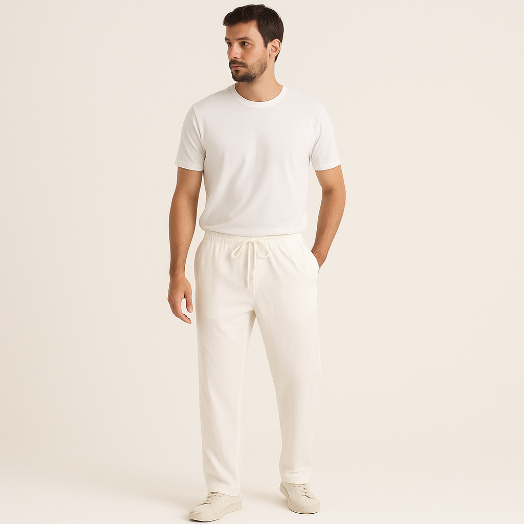 Old Money linen trousers summer pants for men