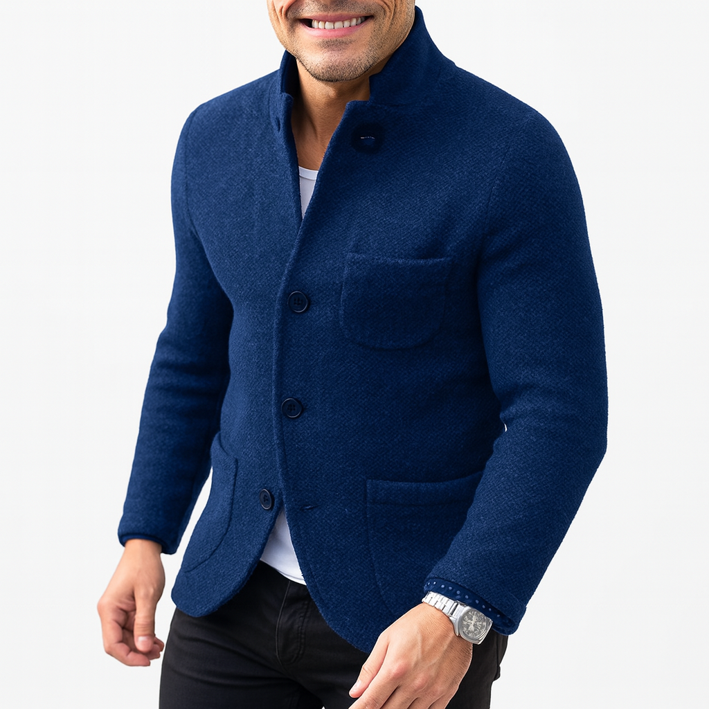 Men’s Smart Knit Wool Cardigan – Warm & Stylish Layer