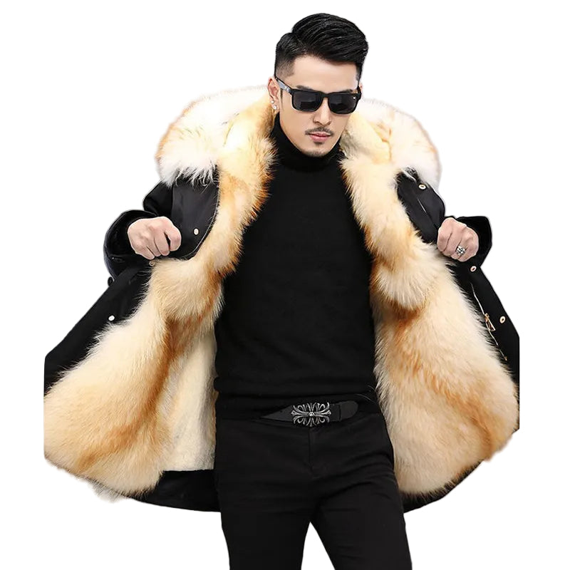 Men’s Lined Warm Winter Coat – Fleece-Backed Cold Weather Layer