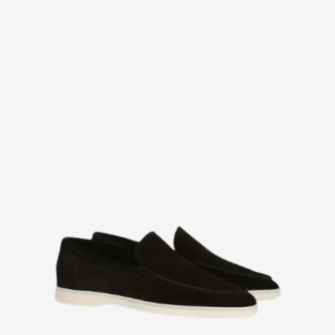 Men’s Suede Loafers – Luxury Penny & Tassel, Soft Slip-On