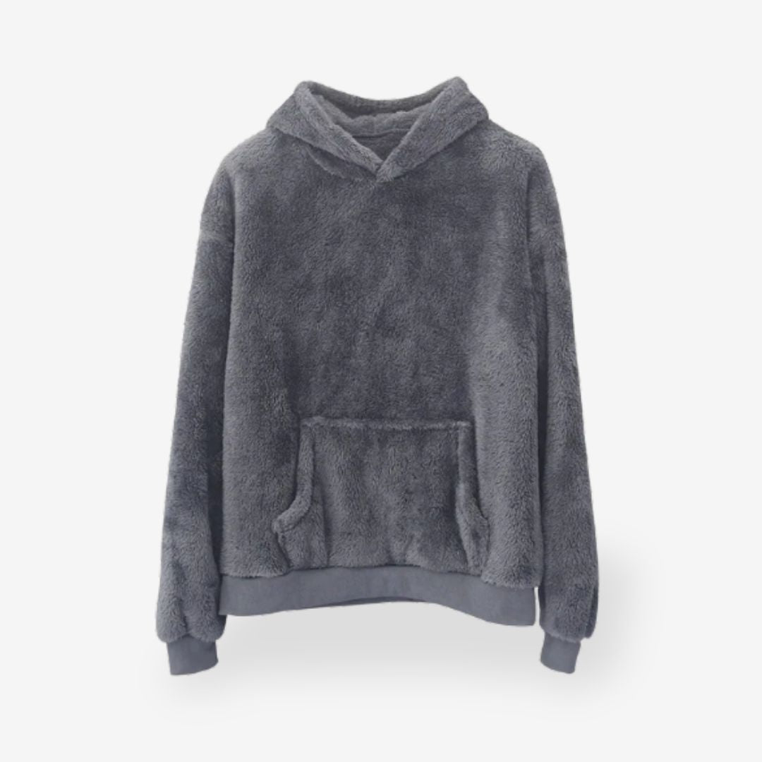 Men’s Lightweight Fleece Hoodie – Soft Brushed, Relaxed Fit Pullover