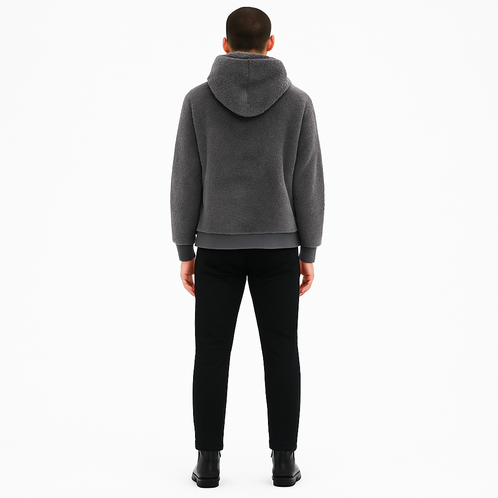 Men’s Lightweight Fleece Hoodie – Soft Brushed, Relaxed Fit Pullover