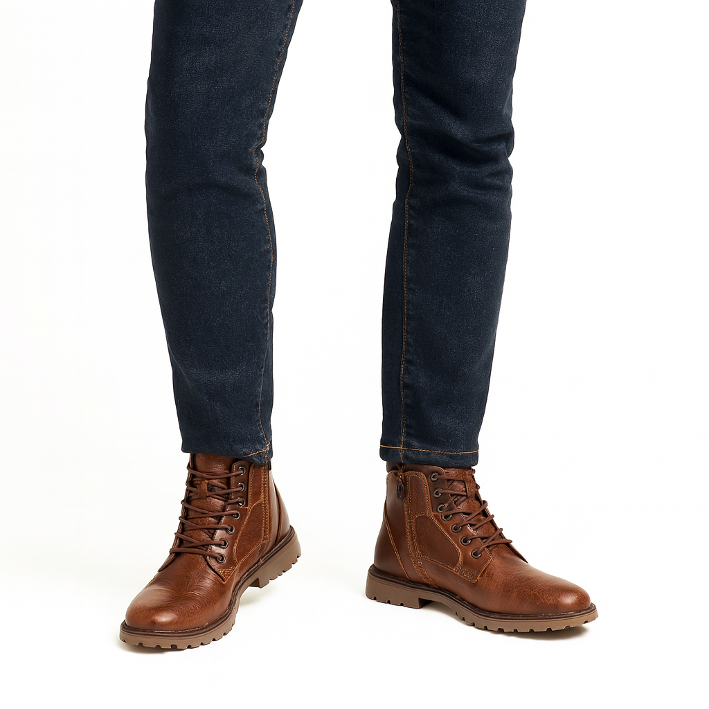 Men’s Leather Side-Zip Boots – Smart and Easy Spring Style