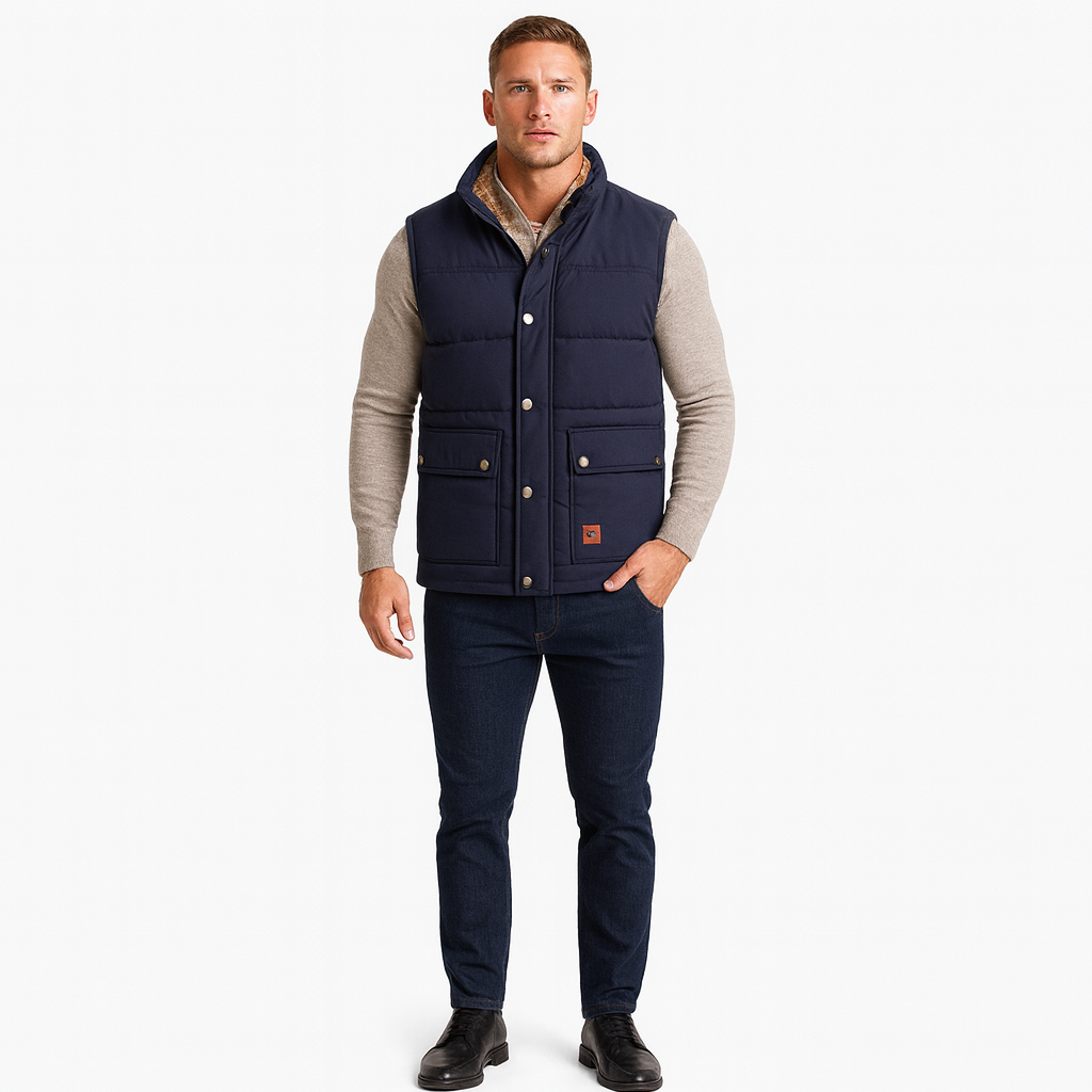 Men’s Lightweight Quilted Gilet for Spring/Summer Layering