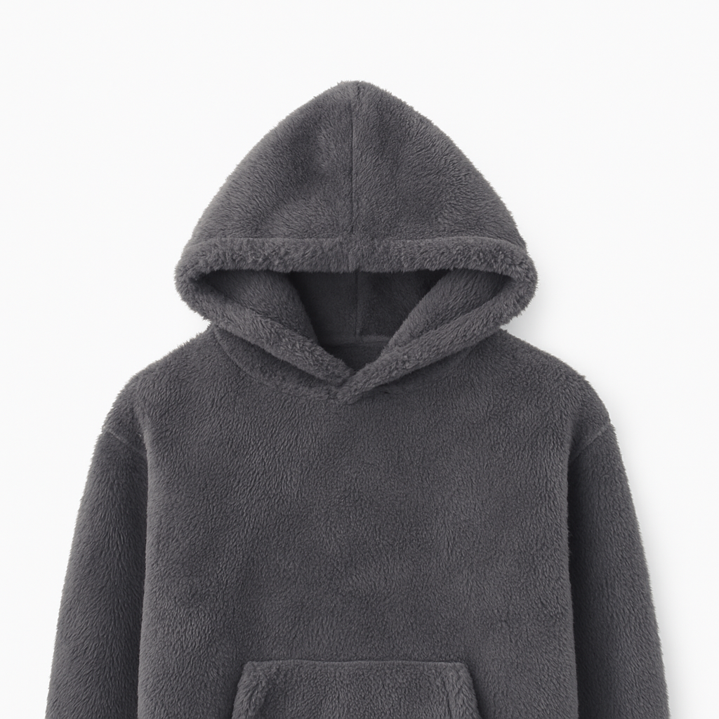 Men’s Lightweight Fleece Hoodie – Soft Brushed, Relaxed Fit Pullover