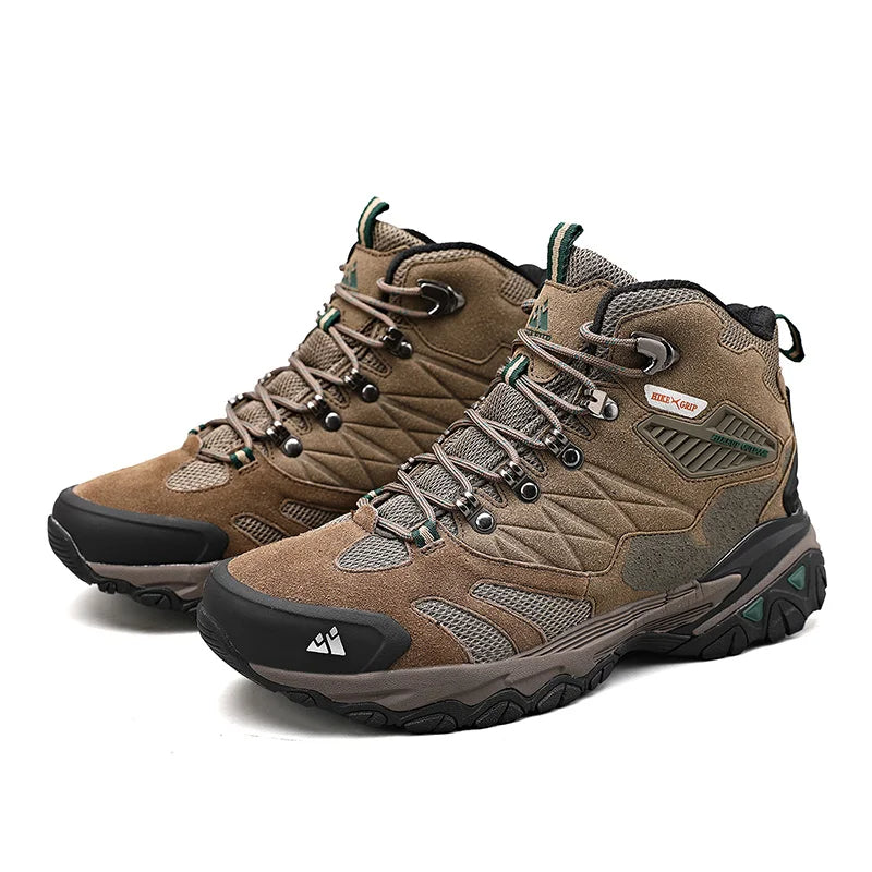 Men’s Waterproof Rugged Hiking Shoes – Durable Trail Walking Trainers