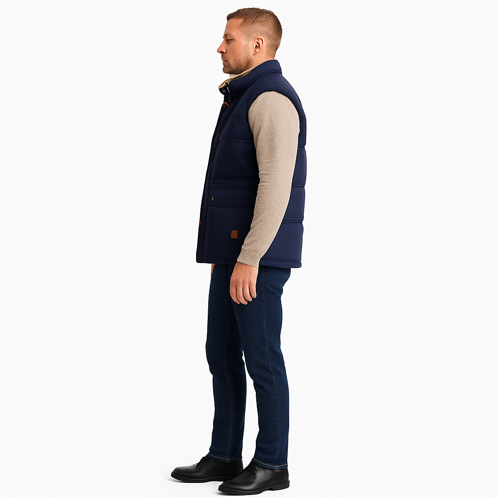 Men’s Lightweight Quilted Gilet for Spring/Summer Layering