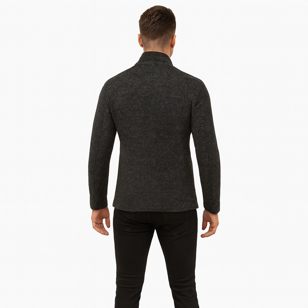 Men’s Smart Knit Wool Cardigan – Warm & Stylish Layer