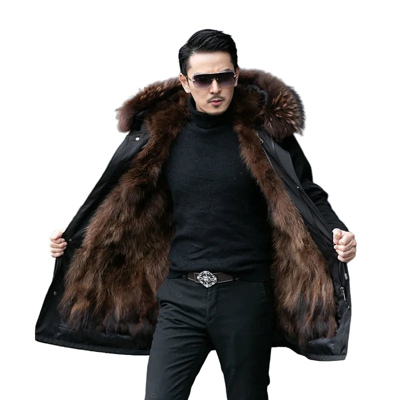 Men’s Lined Warm Winter Coat – Fleece-Backed Cold Weather Layer