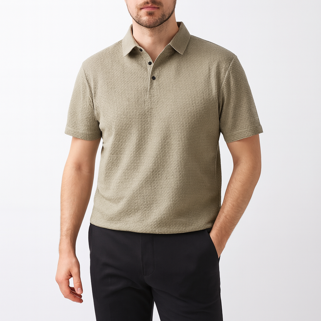 Men’s Breathable Silk Mesh T-Shirt – Lightweight Spring Essential