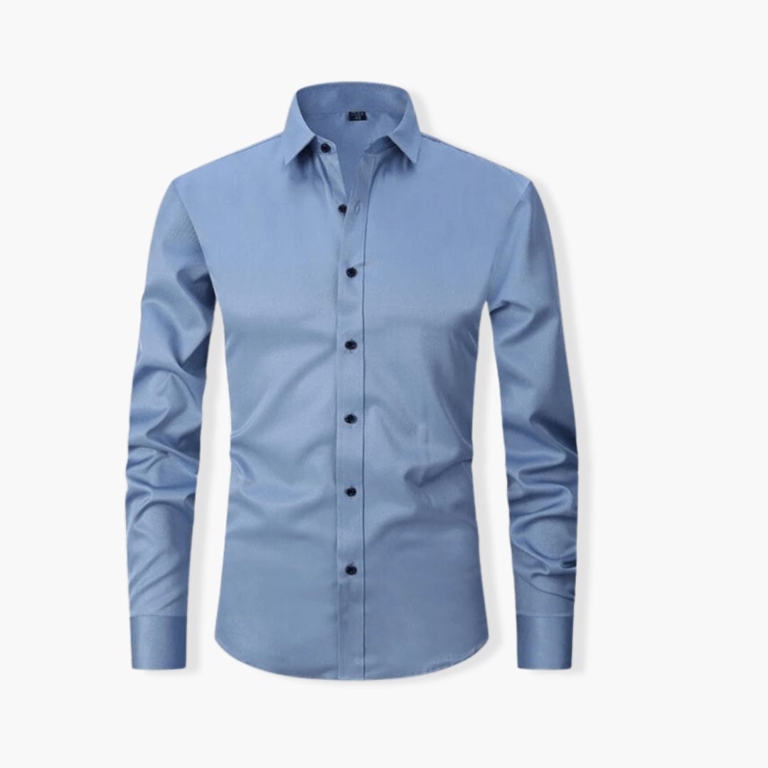 Men’s Lightweight Comfort-Fit Dress Shirt – Breathable Cotton, Smart Casual