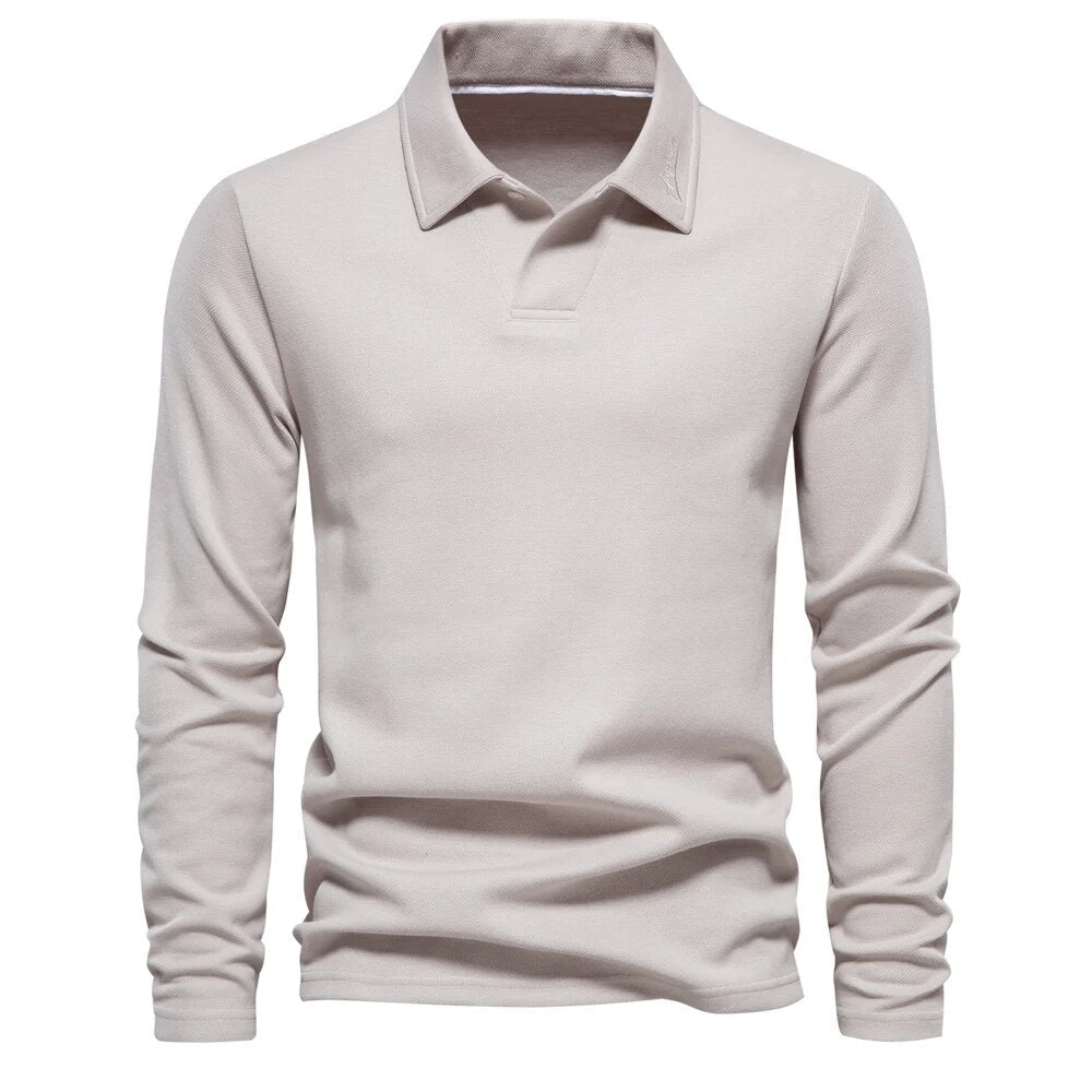 Men’s Knit Polo Sweater – Lightweight Smart Spring Layer