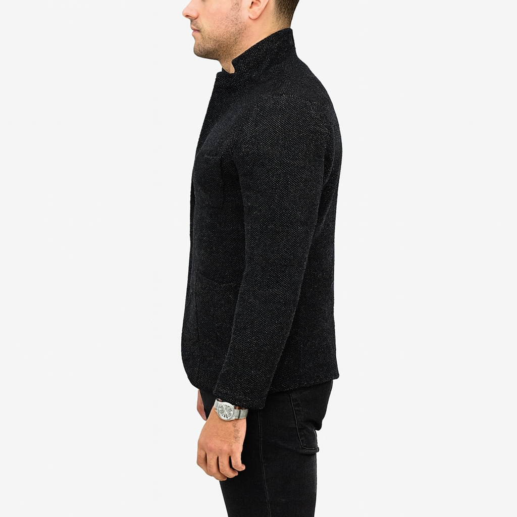 Men’s Smart Knit Wool Cardigan – Warm & Stylish Layer