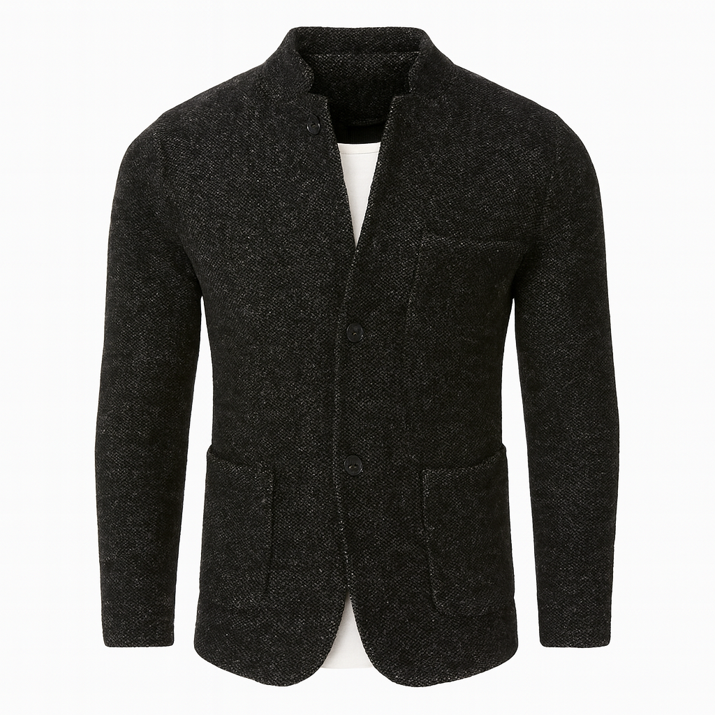 Men’s Smart Knit Wool Cardigan – Warm & Stylish Layer