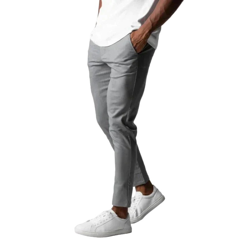 Men’s Dynamic Stretch Trousers – Agile Slim-Fit Daily Pants