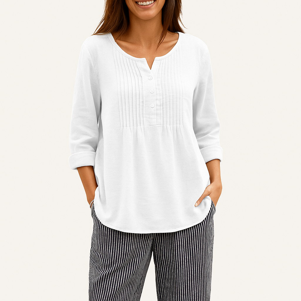 Women's Retro Cotton-Linen Shirt – Vintage-Inspired Casual Blouse