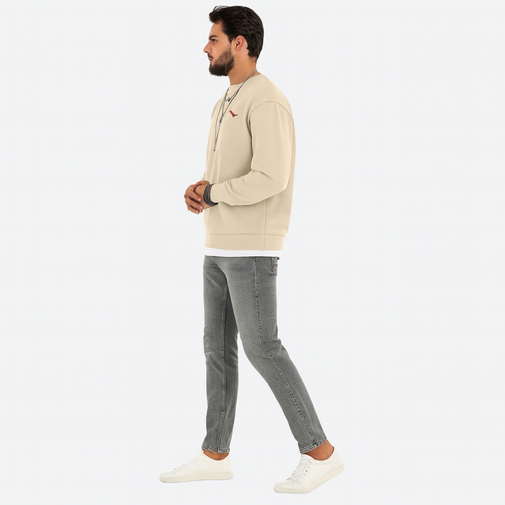 Men’s Comfy Stylish Sweatshirt – Casual Oversized Sweat Top