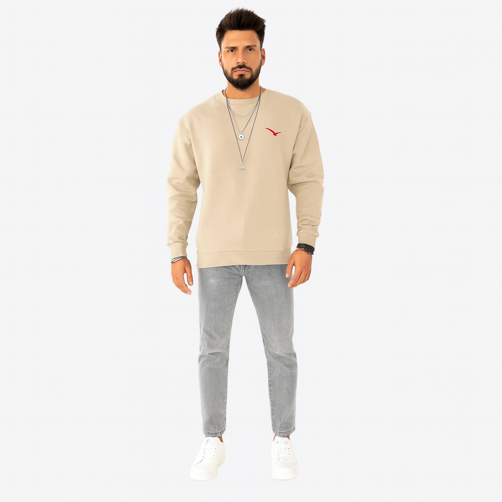 Men’s Comfy Stylish Sweatshirt – Casual Oversized Sweat Top