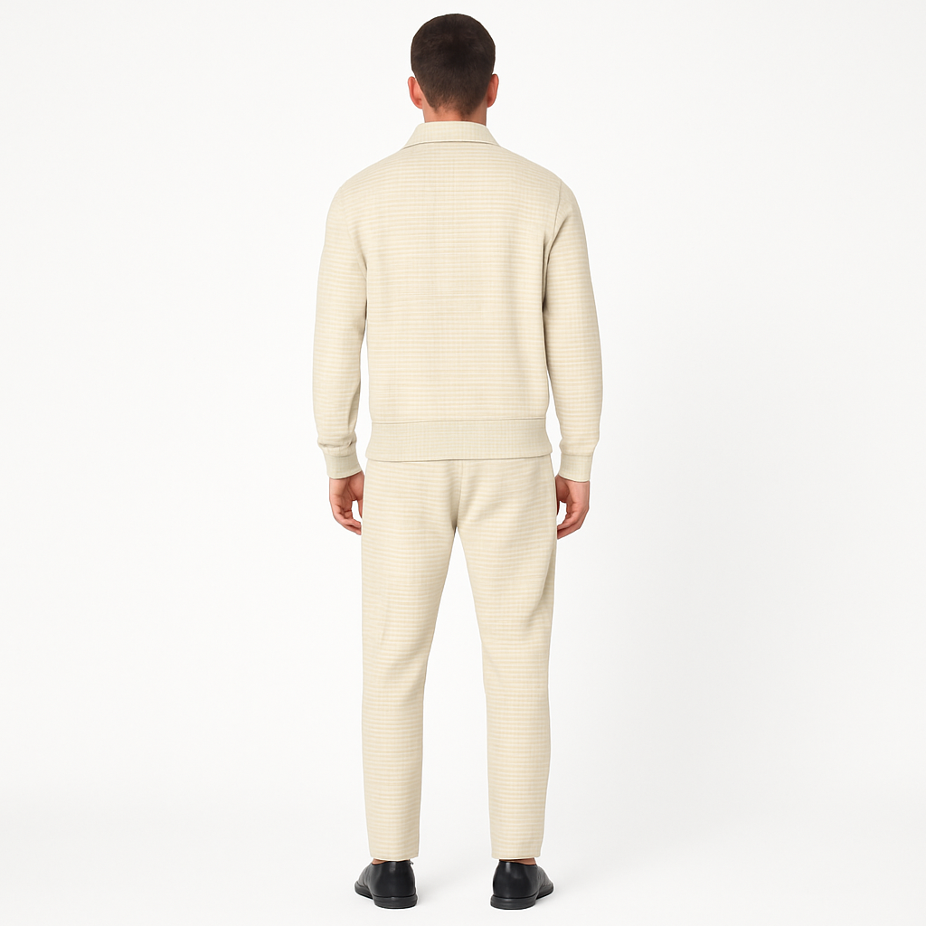 Men’s Athletic 2-Piece Tracksuit Set – Lightweight, Slim Fit, Full Zip
