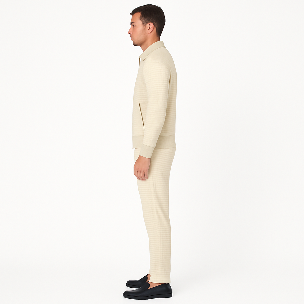 Men’s Athletic 2-Piece Tracksuit Set – Lightweight, Slim Fit, Full Zip