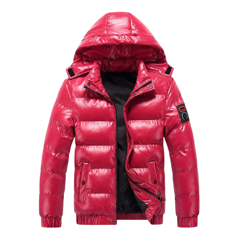Men’s Waterproof Insulated Winter Coat with Hood – Outdoor Warmth