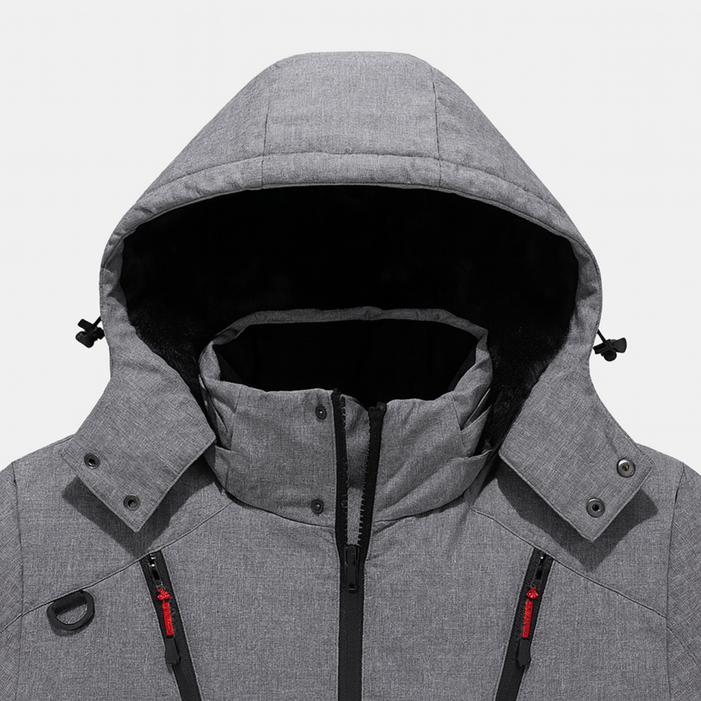Men’s Windproof Ski Jacket – Warm Waterproof Mountain Coat