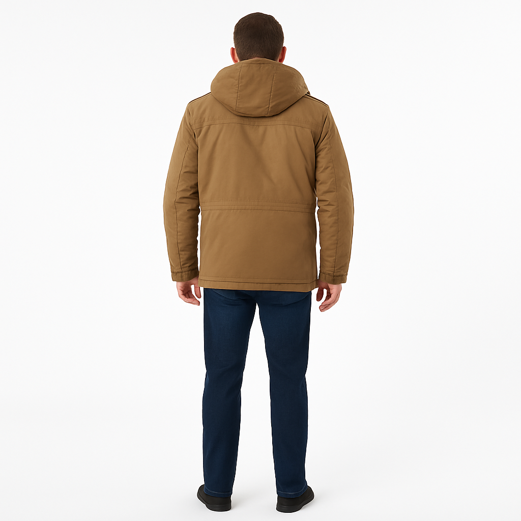 Men’s Weather-Resistant Parka with Warm Insulation – Outdoor Ready