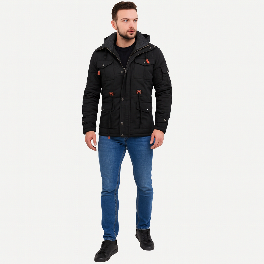 Men’s Pilot Bomber Jacket – Windproof Winter Flying Coat