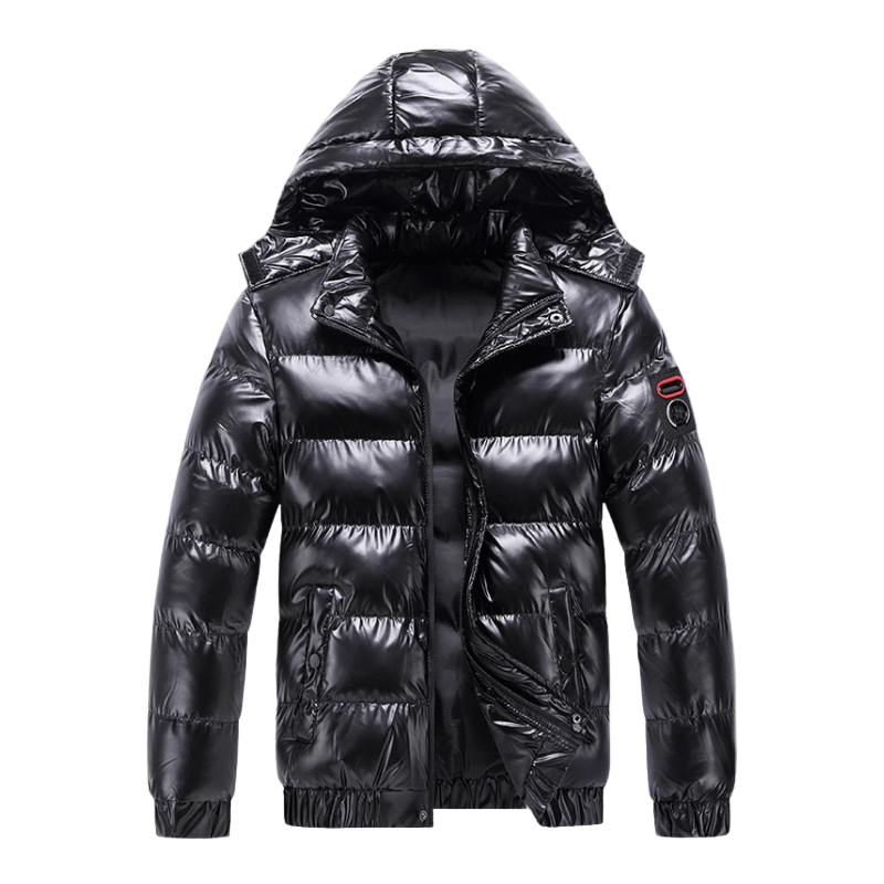Men’s Waterproof Insulated Winter Coat with Hood – Outdoor Warmth