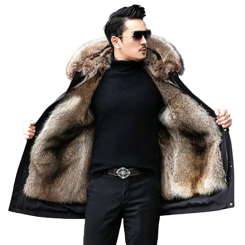 Men’s Lined Warm Winter Coat – Fleece-Backed Cold Weather Layer