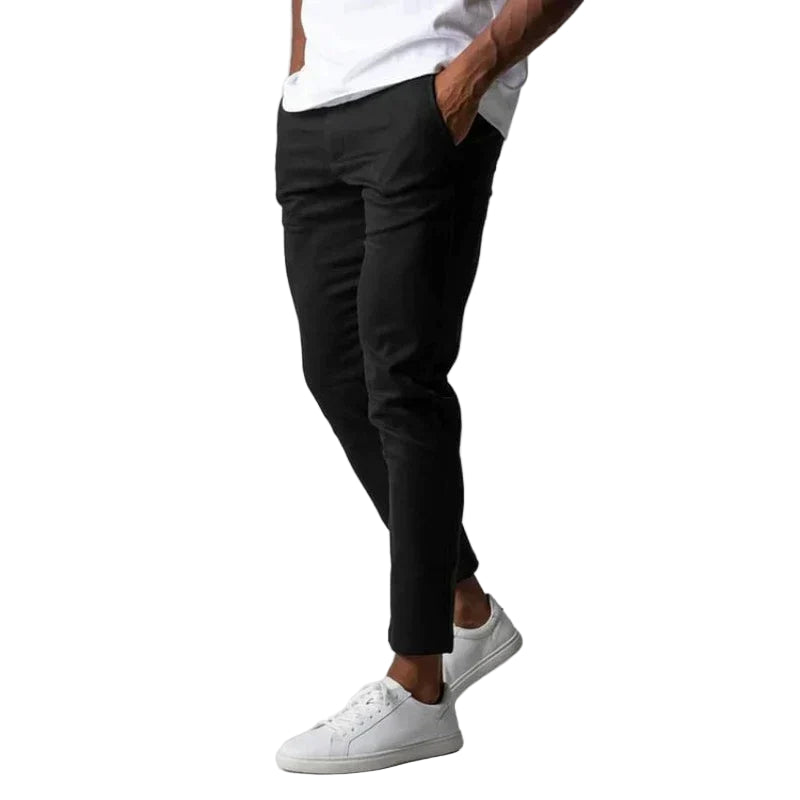 Men’s Dynamic Stretch Trousers – Agile Slim-Fit Daily Pants