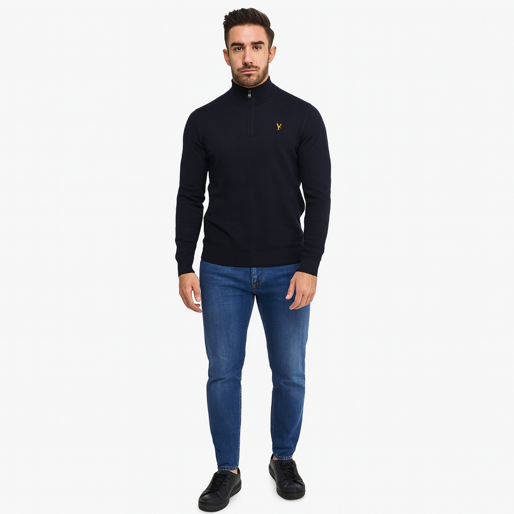 Men’s Merino Wool Half-Zip Pullover – Lightweight, Breathable Layer