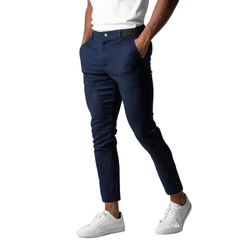 Men’s Dynamic Stretch Trousers – Agile Slim-Fit Daily Pants