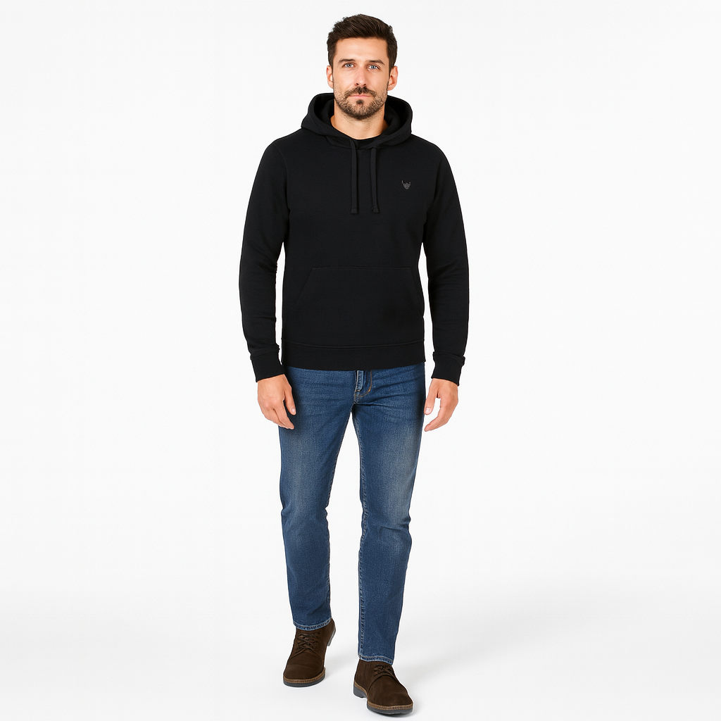 Men’s Logo Hoodie – Bold Print Design, Relaxed Comfort Fit