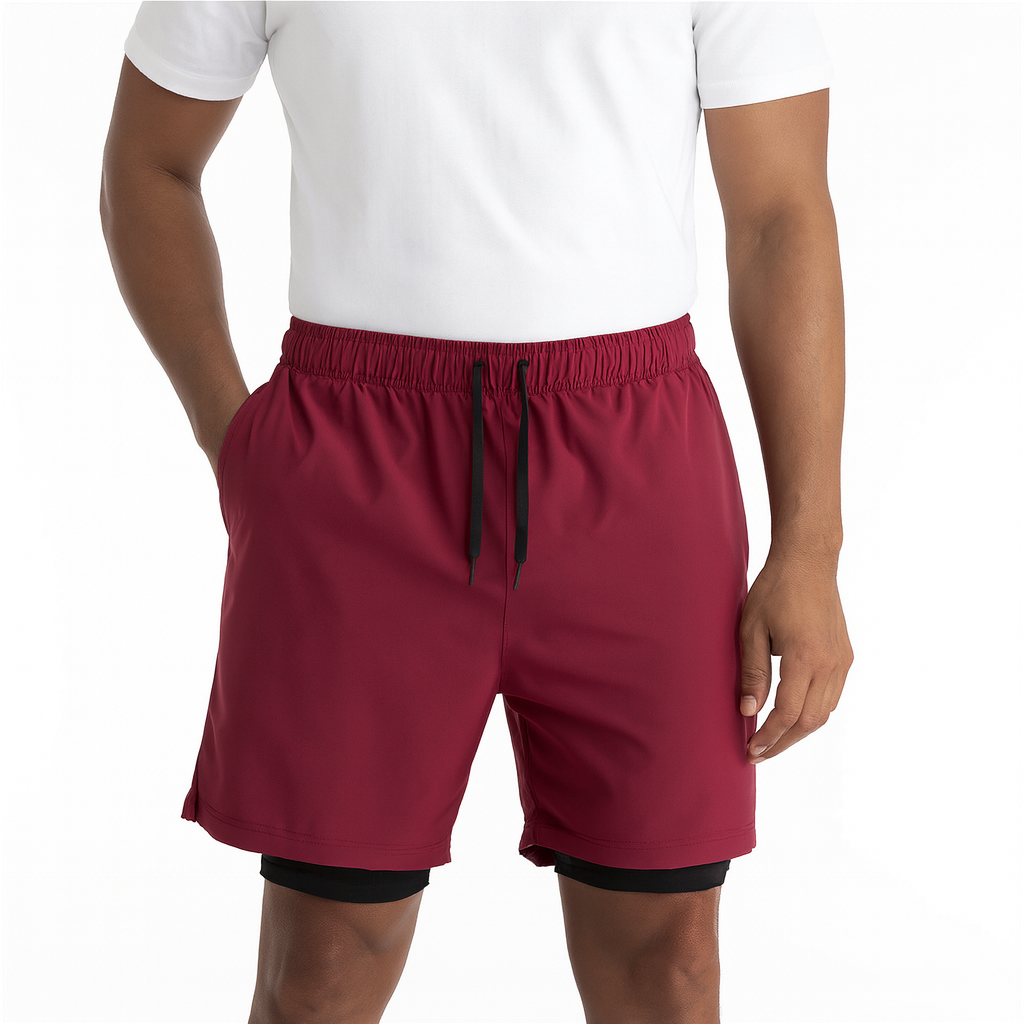 Lightweight 2-in-1 Running Shorts for Men with Phone Pocket