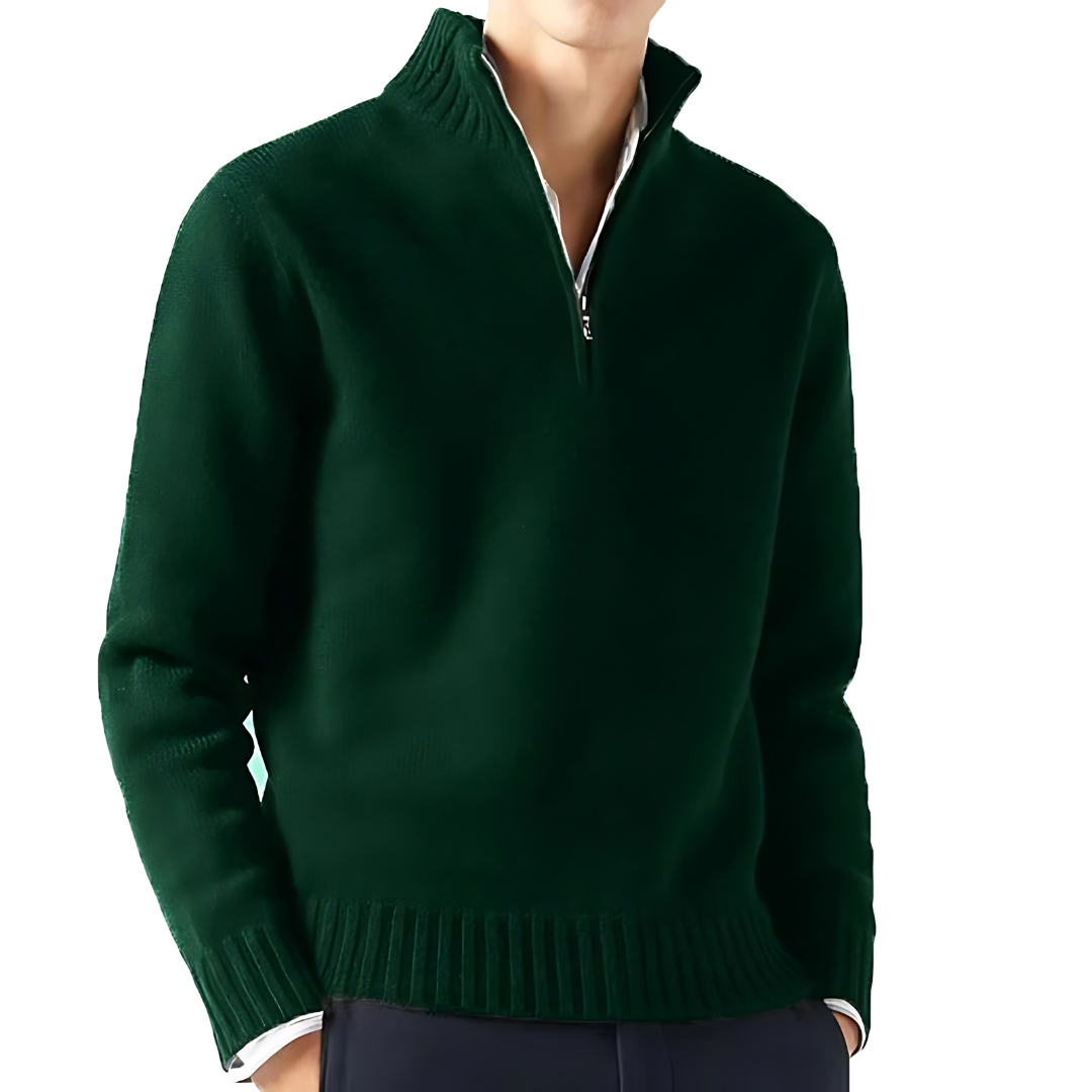 Men’s Roll-Neck Knit Jumper – Lightweight Smart Autumn Layer