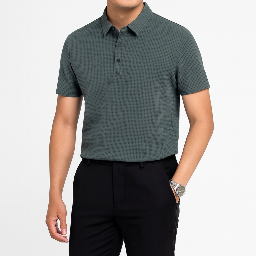 Men’s Breathable Silk Mesh T-Shirt – Lightweight Spring Essential
