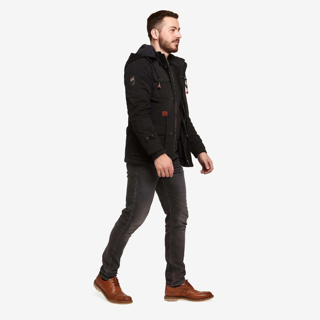 Men’s Pilot Bomber Jacket – Windproof Winter Flying Coat